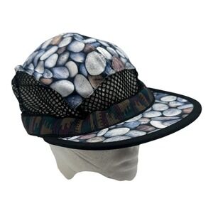 KAVU Trailrunner River Bed Hat‎ Cap Size L Stone Print Mesh Adjustable Strapback